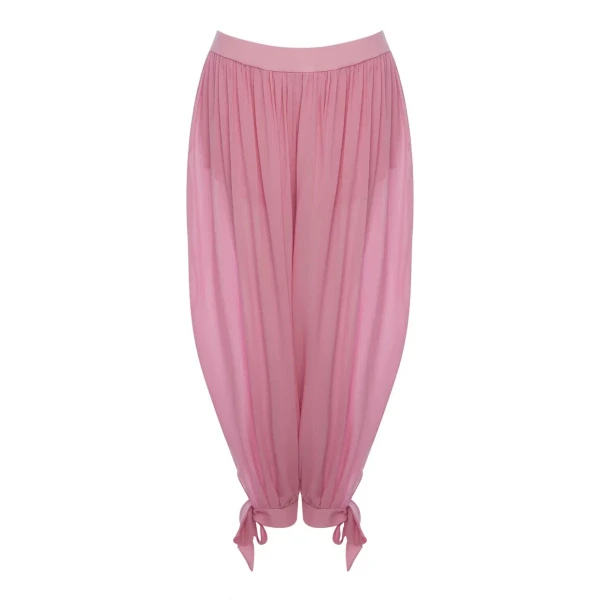 Брюки алладины из шелка 