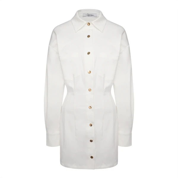 Платье-рубашка из хлопка